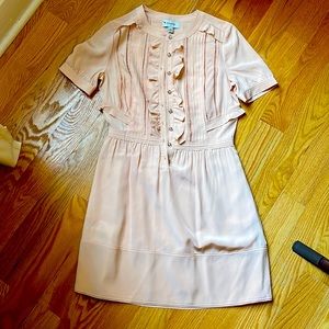 Coach blush silk dress in sz 2